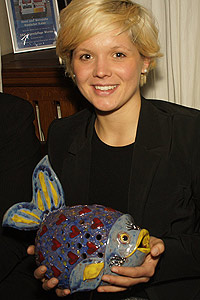 Preisträgerin des Wormser Rotaach 2012: Triathletin Carina Brechters